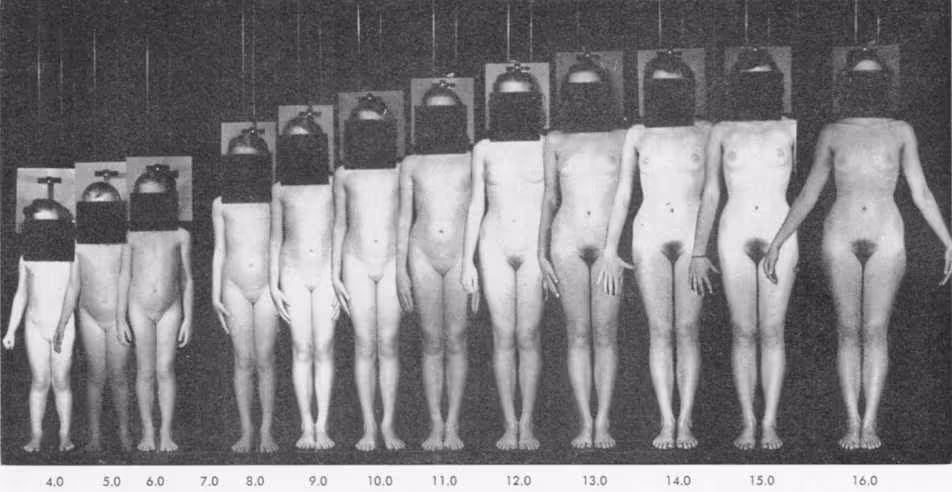 图 1 , 4 到 16 岁的女性