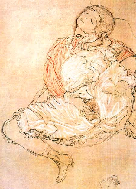 图 1 奥地利画家 Gustav Klimt 的画作《张开大腿的女人》